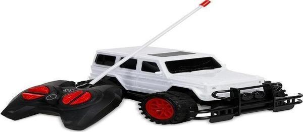 Oyuncak Uzaktan Kumandalı Pilli Full Fonksiyon Işıklı Drift Atabilen OffRoad Yüksek Teker Araba Jeep Beyaz - Image 1