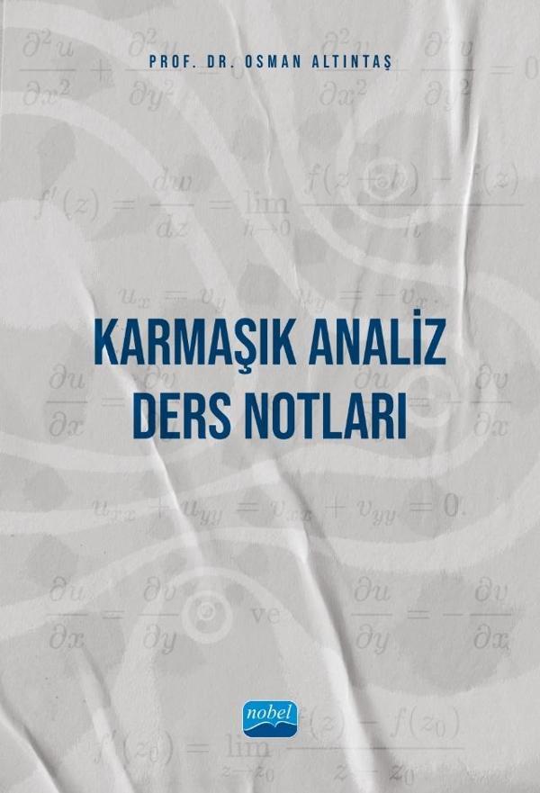 KARMAŞIK ANALİZ - Ders Notları - Nobel Akademik Yayıncılık - Image 1