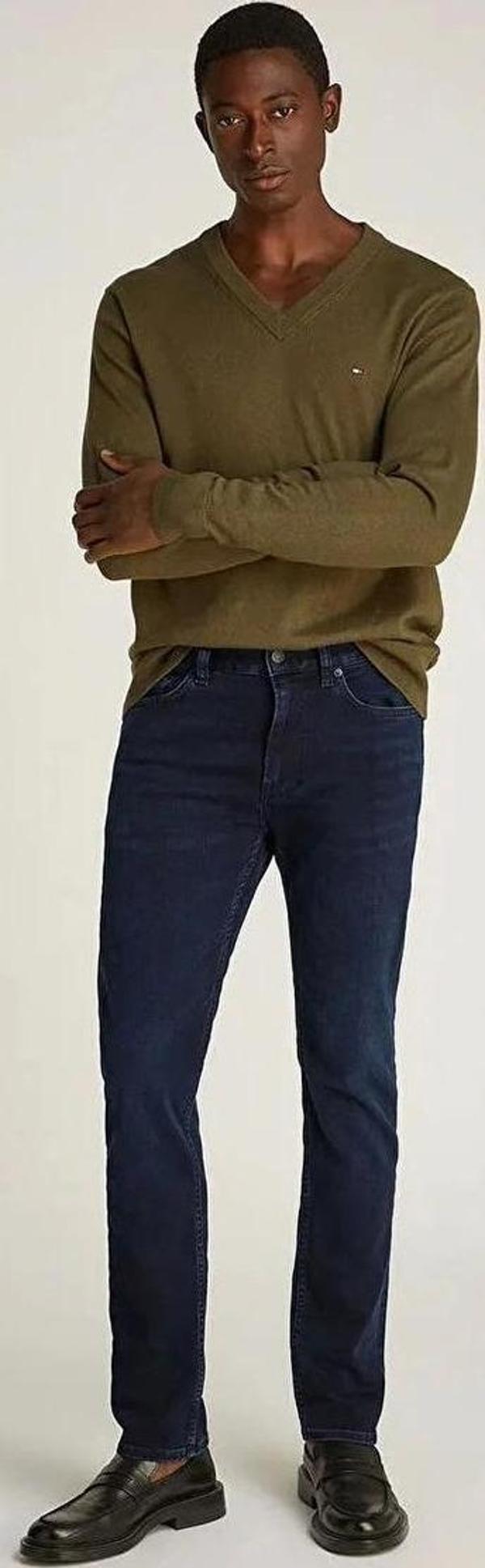 Tommy Hilfiger Erkek Slim Bleecker Lacivert Kot Pantolon - Image 1