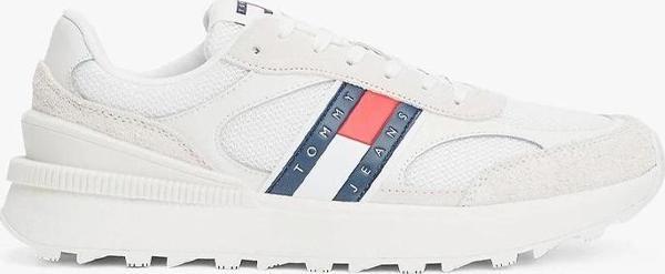 Tommy Hilfiger Erkek Dişli Taban Beyaz Sneaker - Image 1