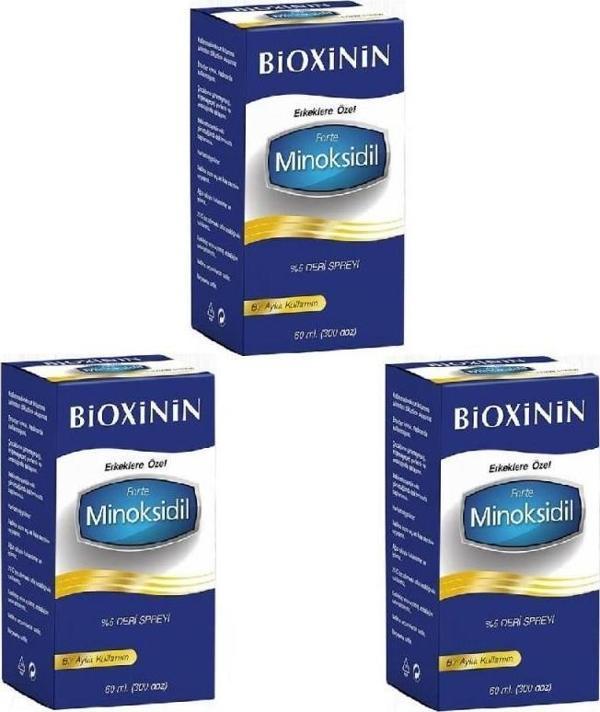 Bioxinin Forte Minoksidil Sprey 60ml | 3 Adet - Image 1