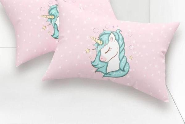 2li Yastık Kılıfı Unicorn Dreams Pembe - Image 1