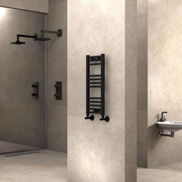 Radiva Haiti Havlupan 300x700 Düz Mat Siyah - Image 1