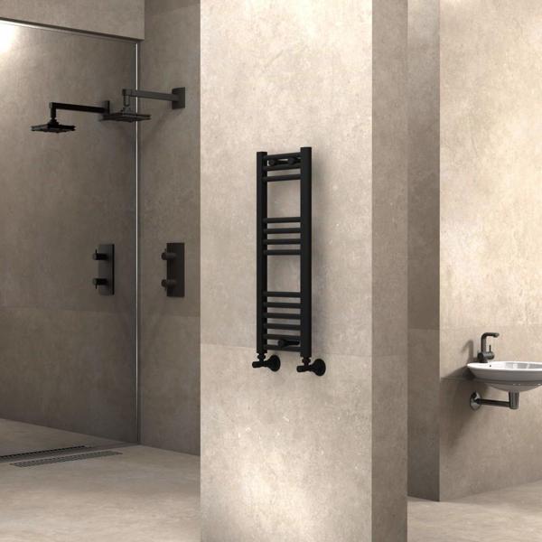 Radiva Haiti Havlupan 300x800 Düz Mat Siyah - Image 1
