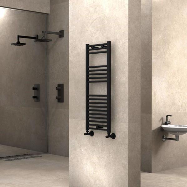 Radiva Haiti Havlupan 400x1000 Düz Mat Siyah - Image 1