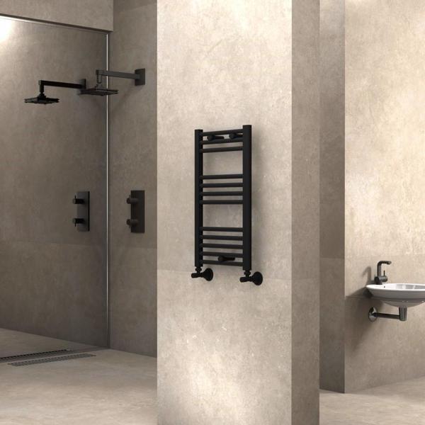 Radiva Haiti Havlupan 400x700 Düz Mat Siyah - Image 1
