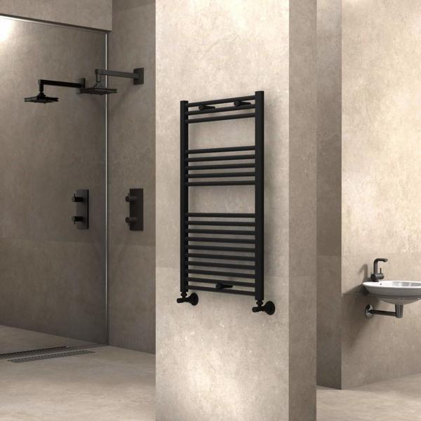 Radiva Haiti Havlupan 600x1000 Düz Mat Siyah - Image 1