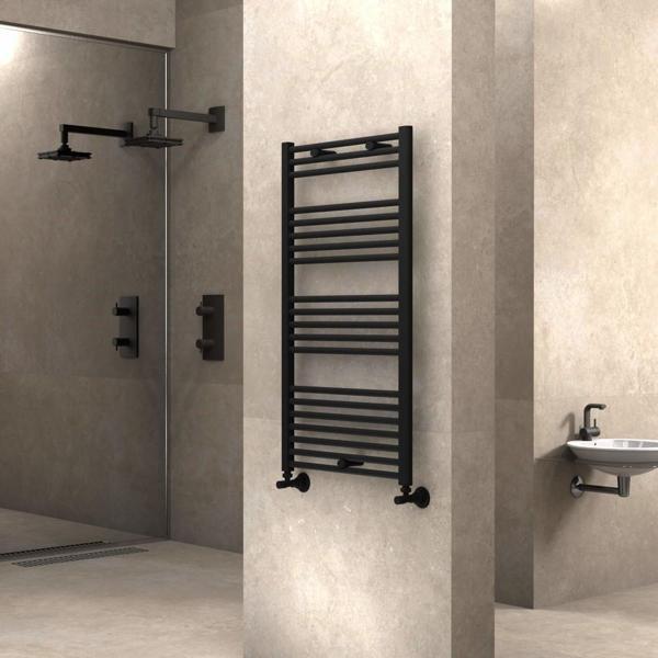Radiva Haiti Havlupan 600x1100 Düz Mat Siyah - Image 1