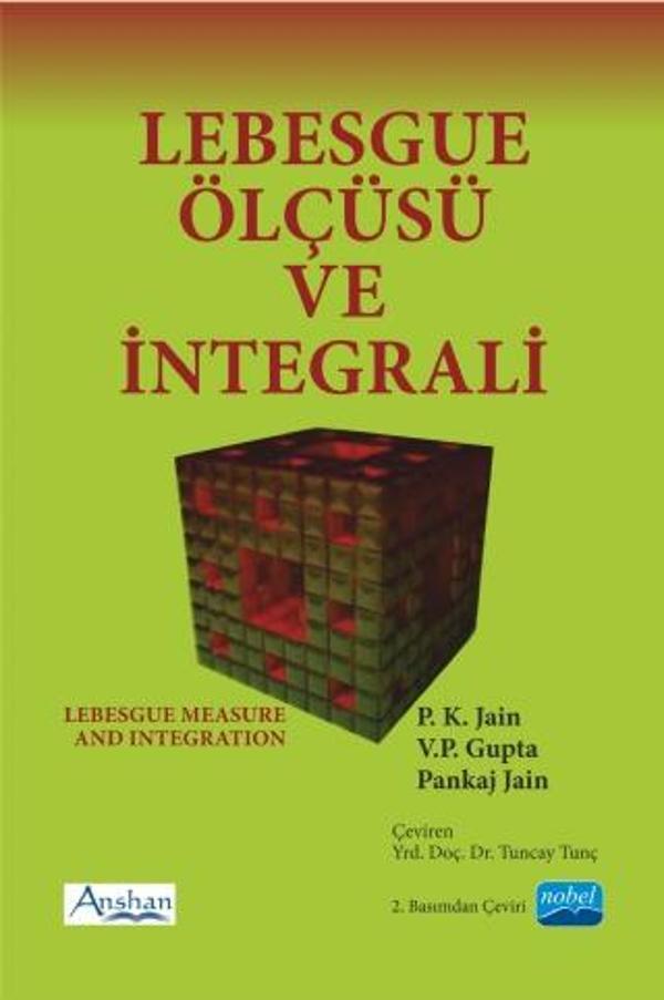LEBESGUE ÖLÇÜSÜ VE İNTEGRALİ - - Nobel Akademik Yayıncılık - Image 1