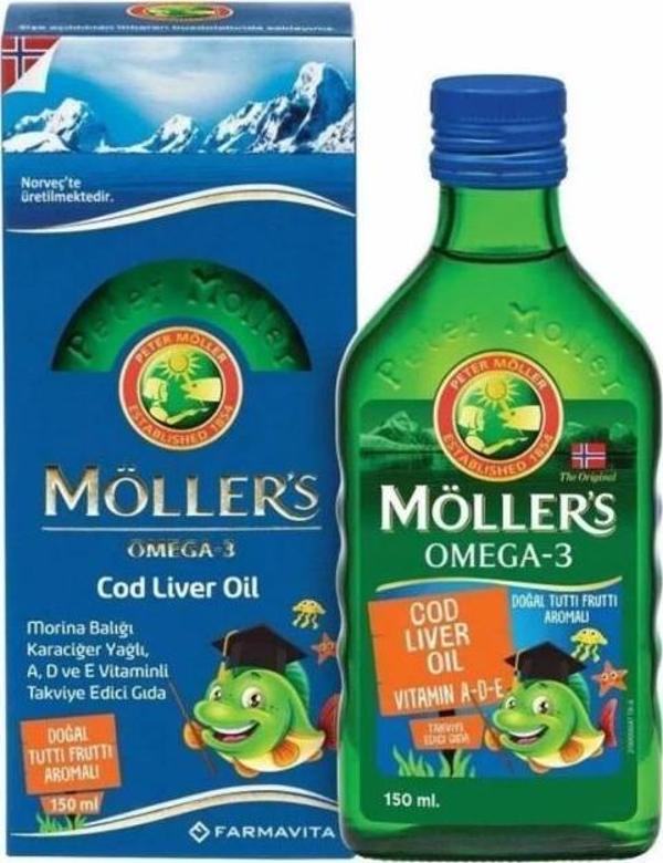 Möllers Omega 3 Tutti-Frutti Aromalı Balık Yağı 150 Ml - Image 1