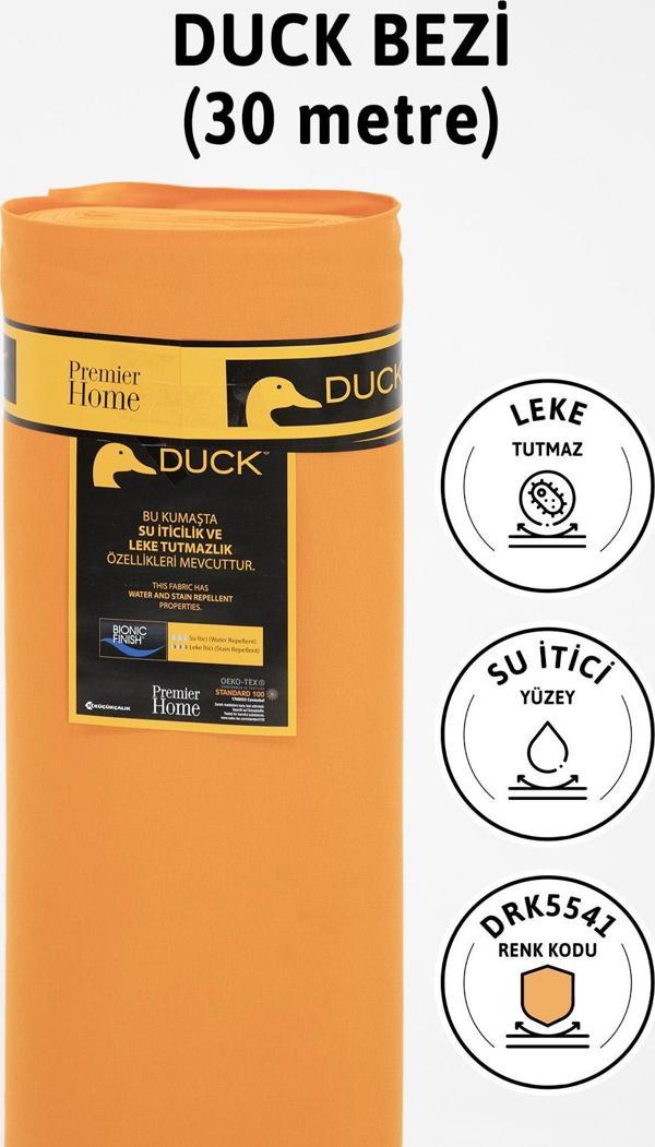 Premier Metrelik Duck Keten Kumaş Su İtici Bez 30 Metre DRK5541 - Turuncu - Image 1