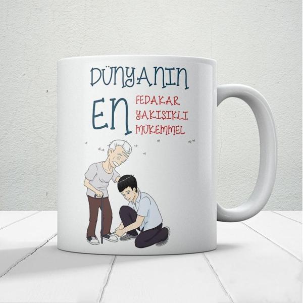 Babalar Günü Kupa Bardak Baskılı Kahve Kupa Bardak-14 - Image 1