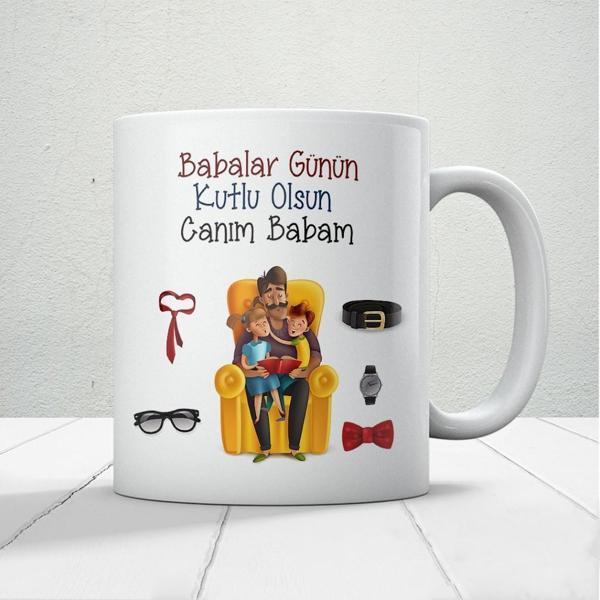 Canım Babam Baskılı Babalar Günü Kupa Bardak Kahve Kupa Bardak-1 - Image 1