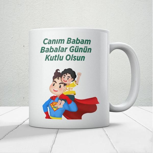 Canım Babam Baskılı Babalar Günü Kupa Bardak Kahve Kupa Bardak-5 - Image 1