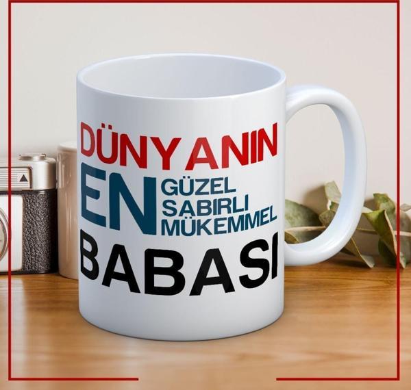 Dünyanın En Sabırlı Babası Babalar Günü Kupa Bardak Baskılı Kahve Kupa Bardak - Image 1