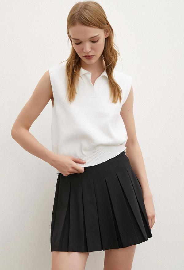 Firuze Polo Yaka Süveter Beyaz - Image 1