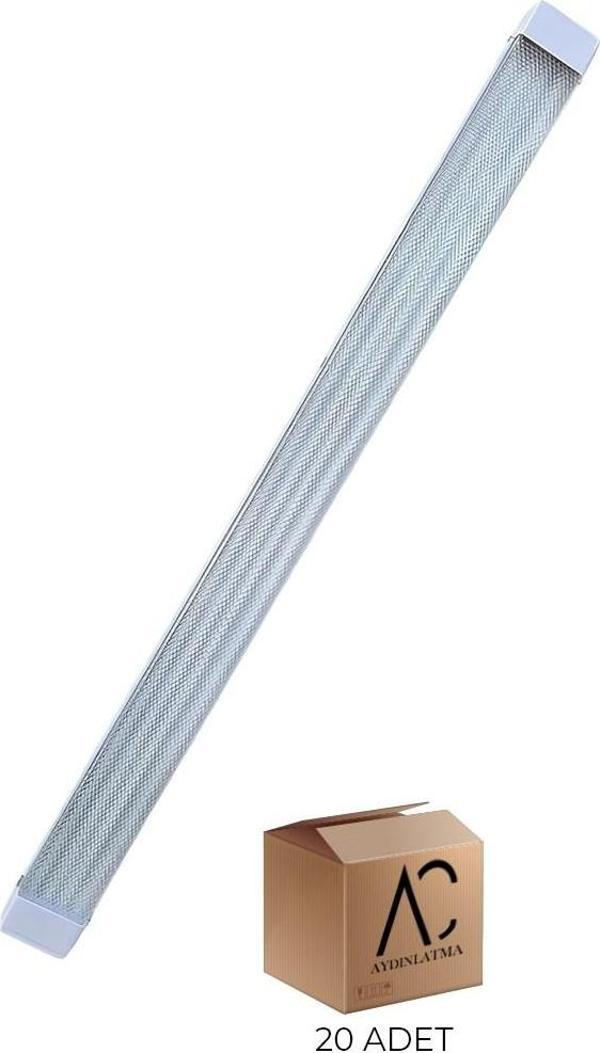 100W Beyaz Kristal Led Bant Armatür 6500K (Beyaz Işık) 20 Adet - Image 1