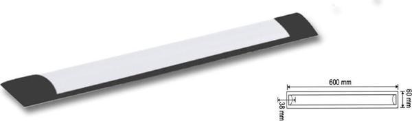 18W Siyah Led Bant Armatür Sarı Işık 2 Adet - Image 1