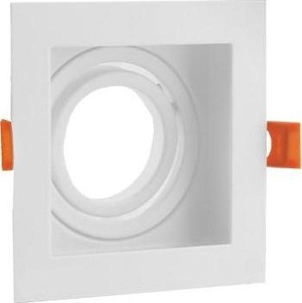 Gu10 Dekoratif Kare Metal Kasa Beyaz - Image 1