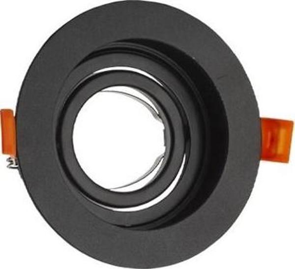 Gu10 Dekoratif Yuvarlak Metal Kasa Siyah - Image 1