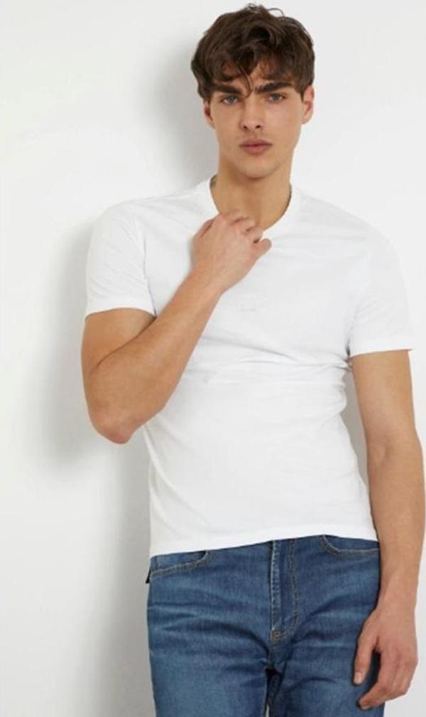 Guess Bisiklet Yaka Pamuk T-Shirt - Image 1