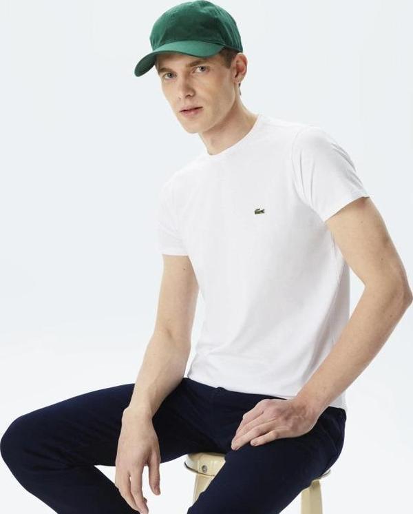 Lacoste Erkek Bisiklet Yaka Pamuk  Erkek T-Shirt - Image 1