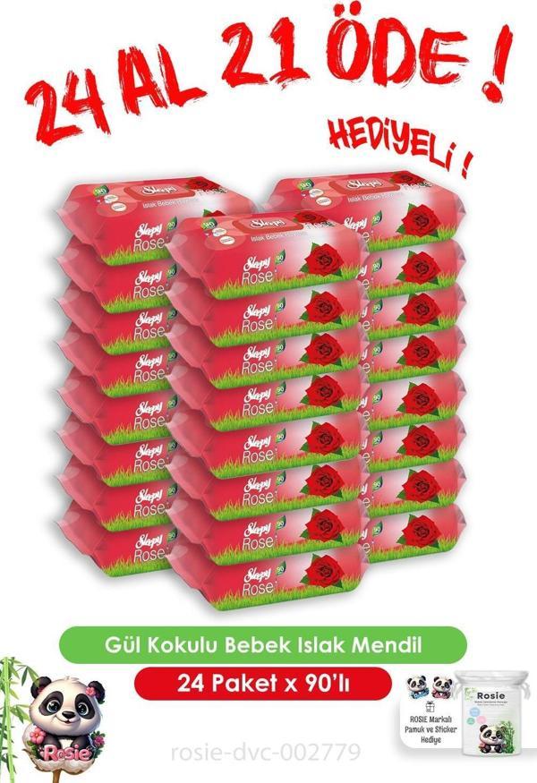 24 Al 21 Öde Gül Kokulu Bebek Islak Havlusu 90'lı ve Rosie - Image 1