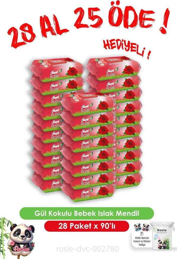 Gül Kokulu Sleepy Bebek Islak Havlu 90'lı 28 Al 25 Öde  - Image 1