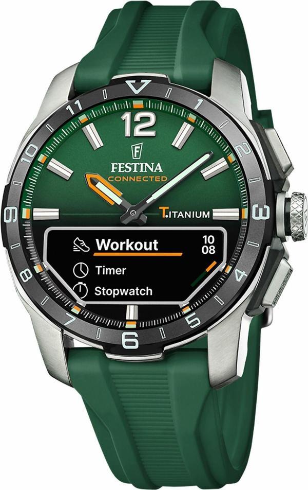 FESTINA F23000/2 CONNECTED D GREEN ERKEK KOL SAATİ - Image 1