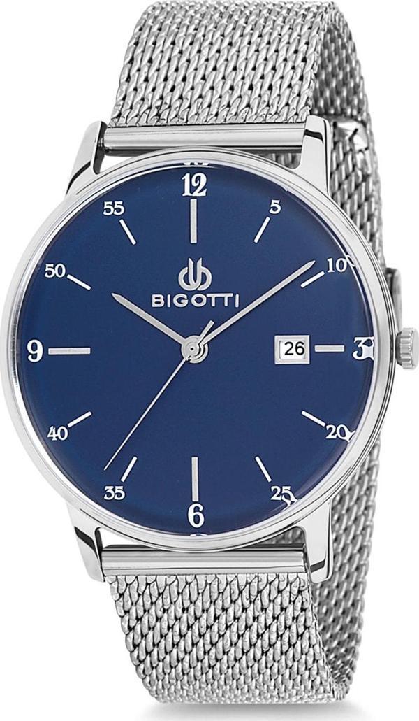 Bigotti BGT0174-5 Hasır Çelik Erkek Kol Saati - Image 1