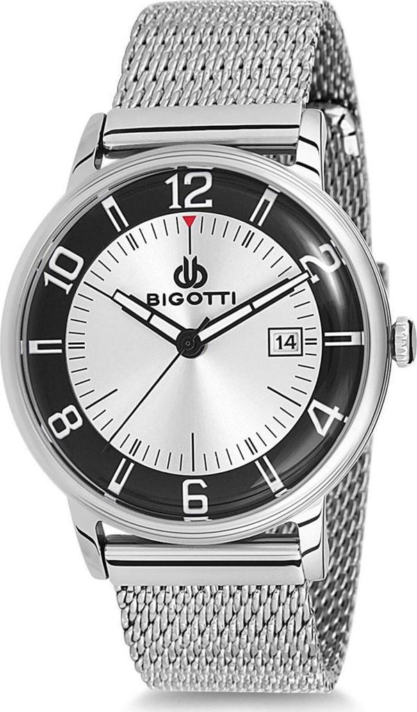 Bigotti BGT0182-1 Hasır Çelik Erkek Kol Saati - Image 1