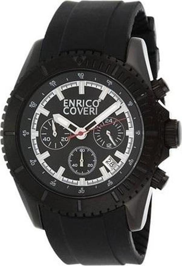 Enrico Coveri Multifonksiyon Silikon Siyah Erkek Kol Saati EC8616 - Image 1