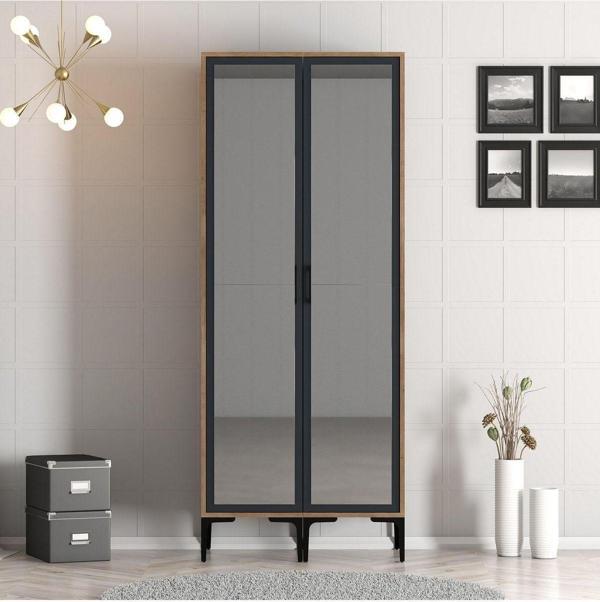Variant Mobilya Kumsal 2 Kapılı Gardrop Rr - Antrasit - Image 1