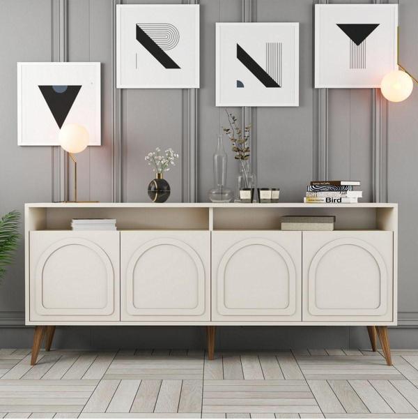 Variant Mobilya Marsilya Konsol - Krem - Ceviz - Image 1