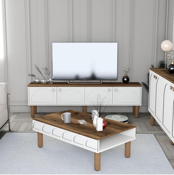 Variant Mobilya Bohem 2li Salon Takımı - Beyaz - Image 1