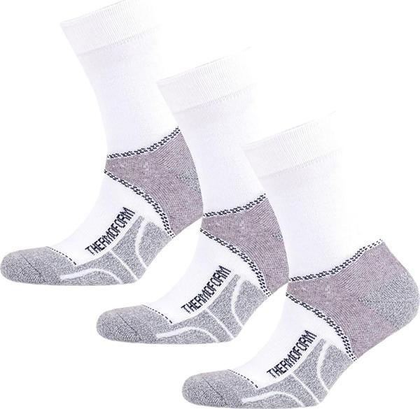 Thermoform Unisex Walking Uzun Çorap Beyaz 3'lü Paket - Image 1