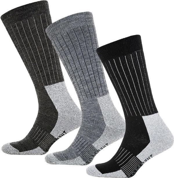 Thermoform Extreme Unisex Çorap 3'lü Paket Siyah-Gri-Antrasit - Image 1
