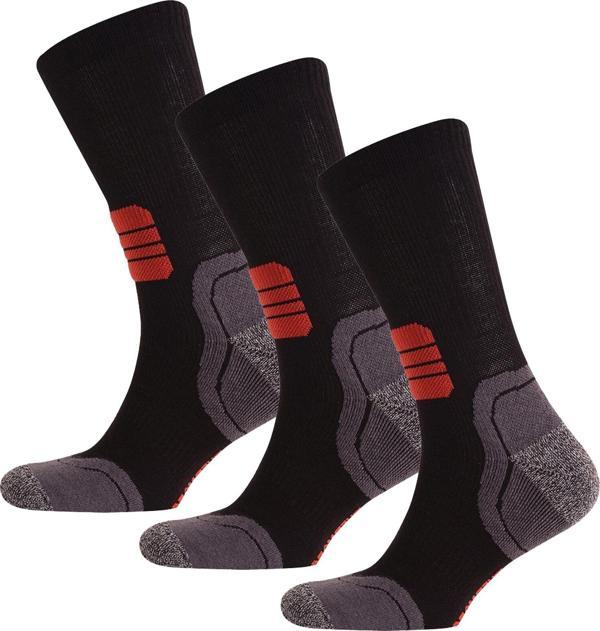 Thermoform Running Çorap Unisex 3'lü Paket Siyah - Image 1
