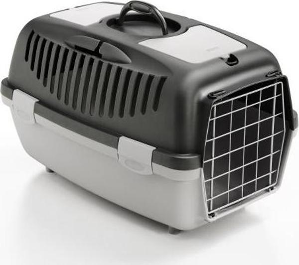 Stefanplast Gulliver 2 Metal Kedi Köpek Taşıma Kabı Gri 55X36X35 Cm - Image 1