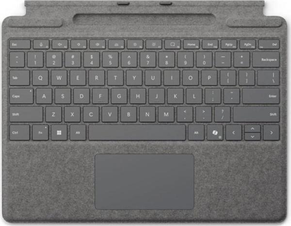 Microsoft Surface Pro Copilot+, Pro 10, Pro 9, Pro 8 Uyumlu Q US İngilizce Klavye (Kalemsiz) – Gri – 8XA-00238 - Image 1