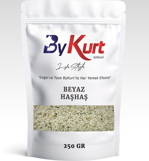 ByKurt Doğal Beyaz Haşhaş Tohumu 250 Gr - Taze ve Lezzetli Mutfak Lezzeti - Image 1