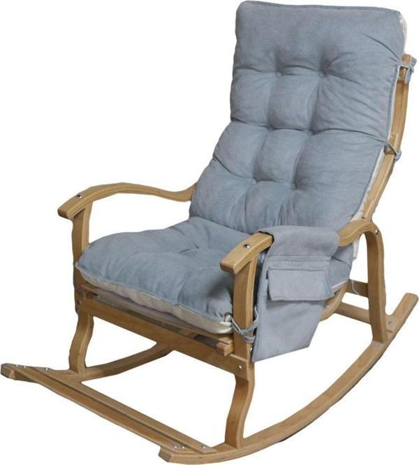 Mobildeco Sultan Erciyes Gri/Krem Minder Cepli Sallanan Sandalye Dinlenme,Emzirme,Tv,Okuma,Koltuğu - Image 1