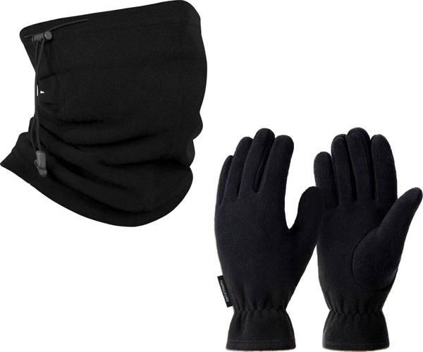 Thermoform Polar Unisex Eldiven-Boyunluk Seti Siyah - Image 1