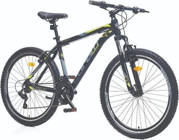 CORELLİ FELİX 3.0 ERKEK DAĞ BİSİKLETİ 330H V 26 JANT 21 VİTES SİYAH SARI GRİ - Image 1