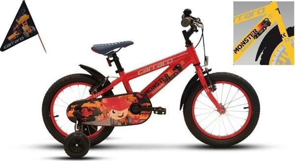 CARRARO MONSTER ERKEK ÇOCUK BİSİKLETİ 220H V 16 JANT SARI GRİ SİYAH - Image 1
