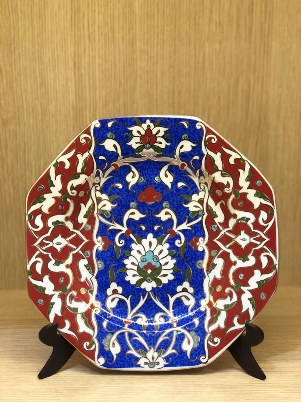 GÜRAL PORSELEN 28 CM KÖŞELİ DUVAR TABAĞI   - Image 1