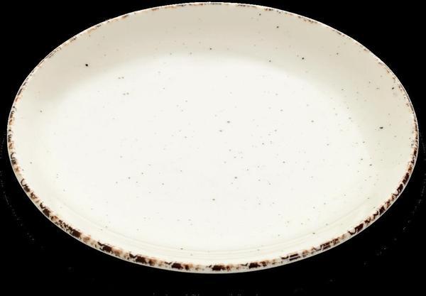 GÜRAL PORSELEN BONE ENT 21 CM DÜZ TABAK KREM   - Image 1