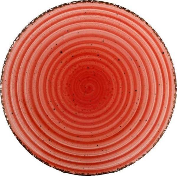 GÜRAL PORSELEN BONE ENT. 21 CM DÜZ TABAK KIRMIZI   - Image 1