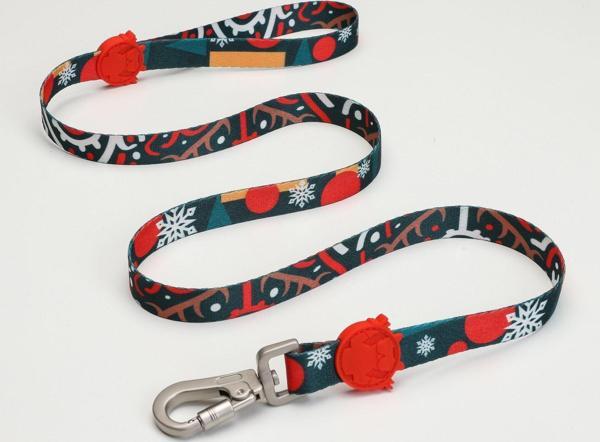 Lindo Dogs Reindeer Köpek Gezdirme Kayışı Kırmızı/Yeşil Tasması Large - Image 1