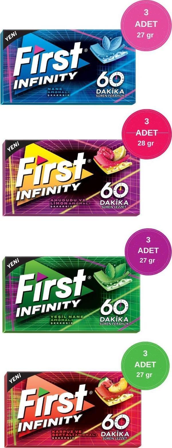 First 60 Dakika Sakız Çeşitleri 27gr - 12 Adet  - Image 1